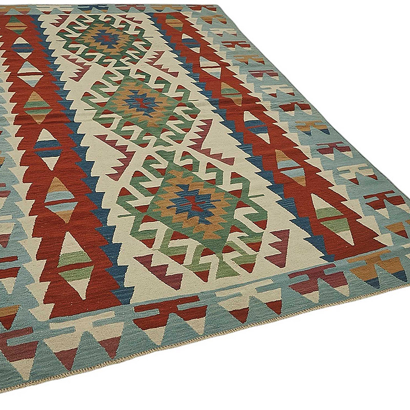 Turkish Handwoven Kilim Rug - K0092349