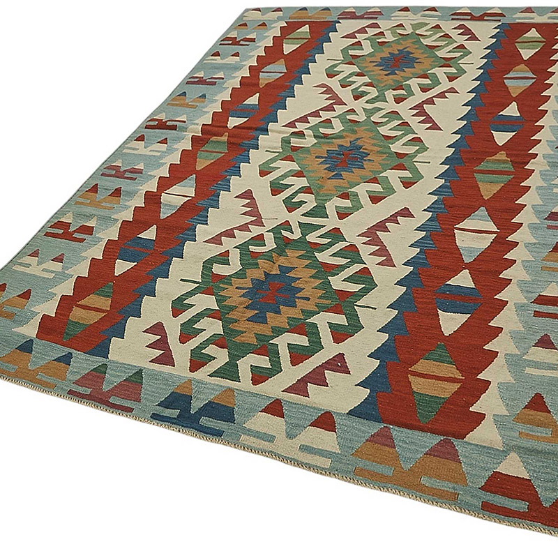 Turkish Handwoven Kilim Rug - K0092349