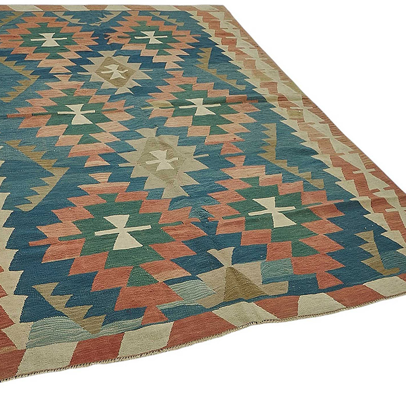 Turkish Handwoven Kilim Rug - K0092352