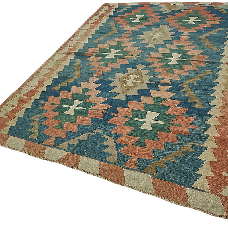 Turkish Handwoven Kilim Rug - K0092352