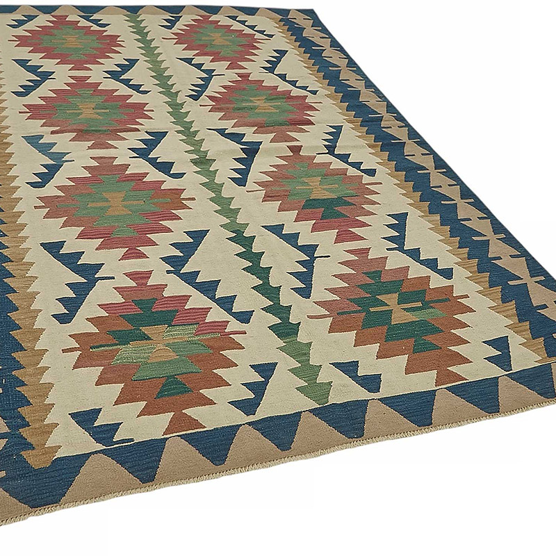 Turkish Handwoven Kilim Rug - K0092356