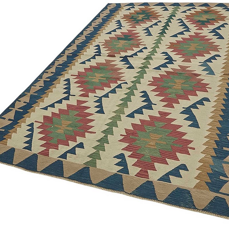 Turkish Handwoven Kilim Rug - K0092356