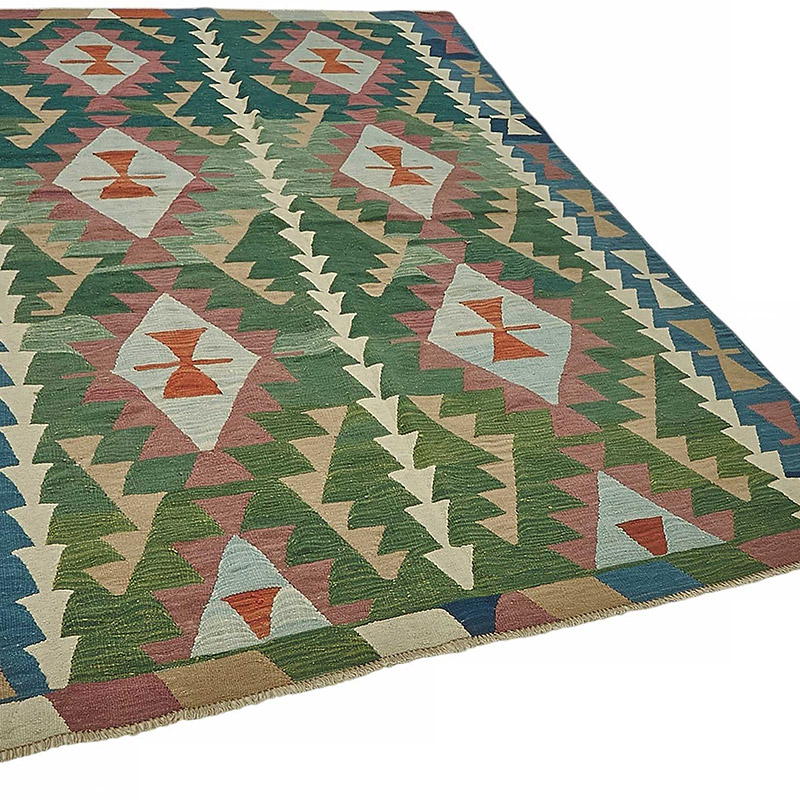 Turkish Handwoven Kilim Rug - K0092357