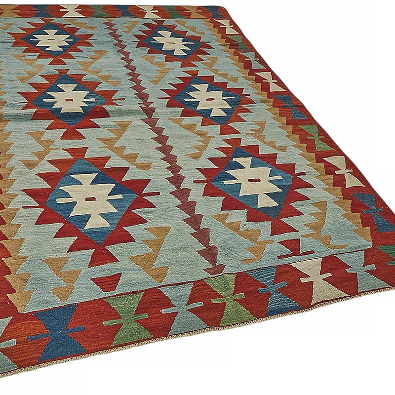 Turkish Handwoven Kilim Rug - K0092362
