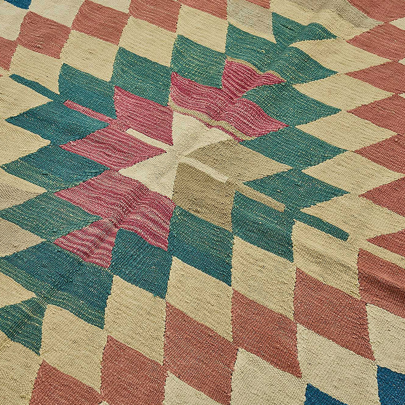 Alfombra Kilim Turca Tejida a Mano - K0092367