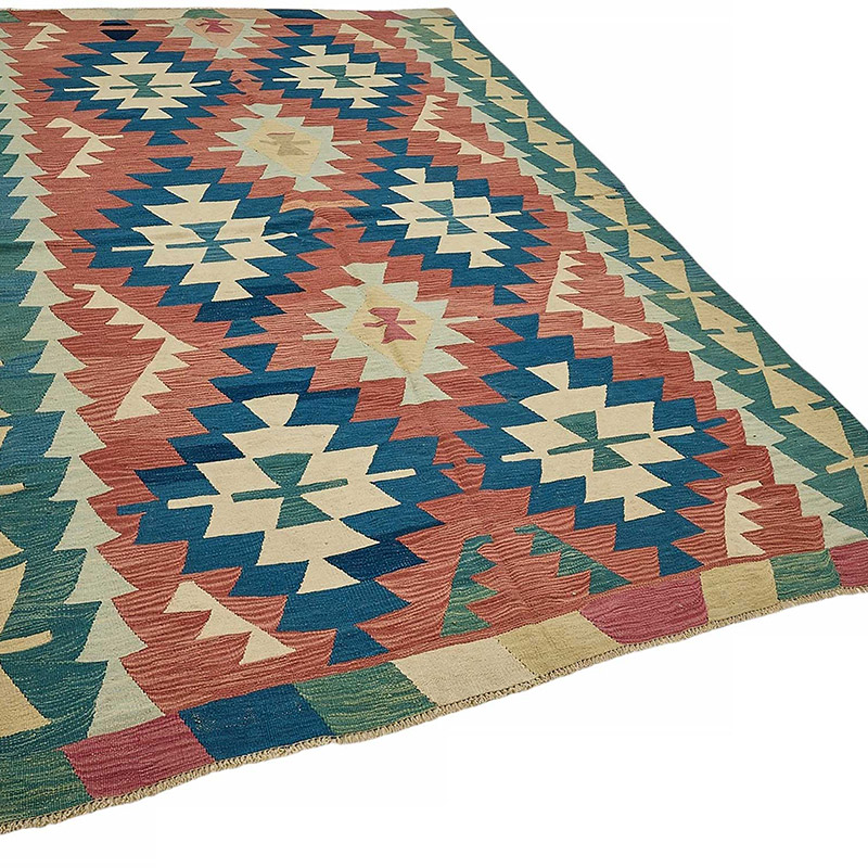 Turkish Handwoven Kilim Rug - K0092370
