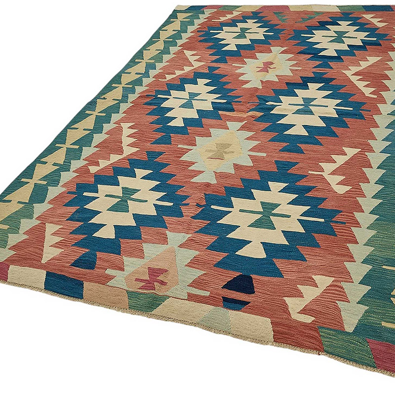 Turkish Handwoven Kilim Rug - K0092370