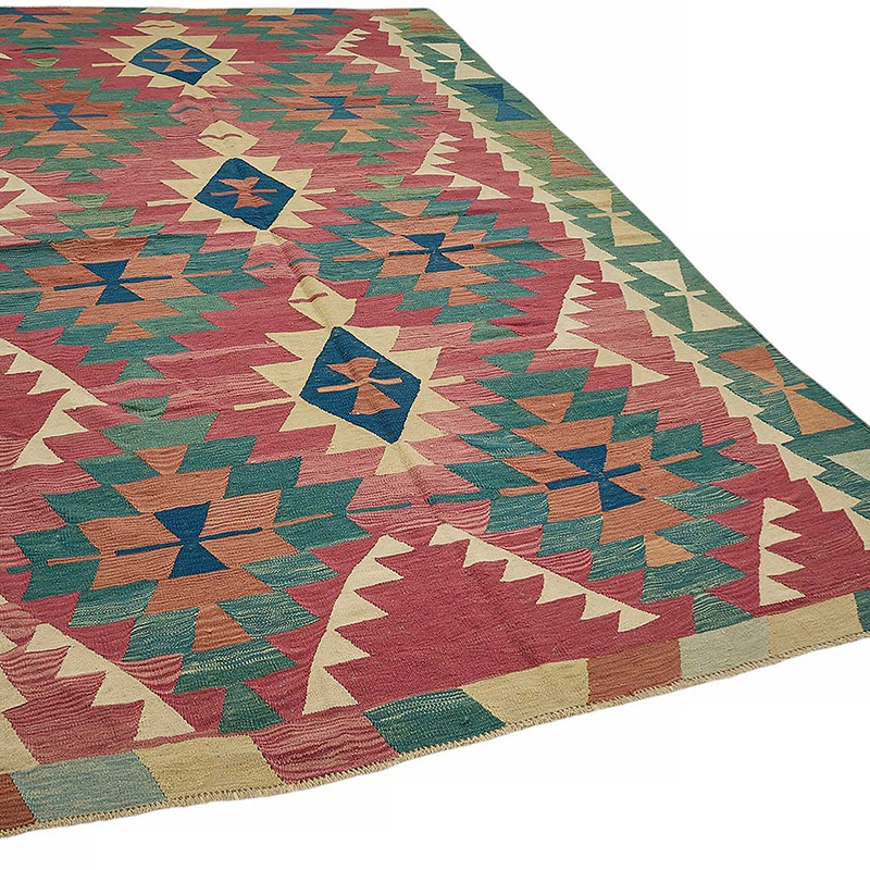 Turkish Handwoven Kilim Rug - K0092374