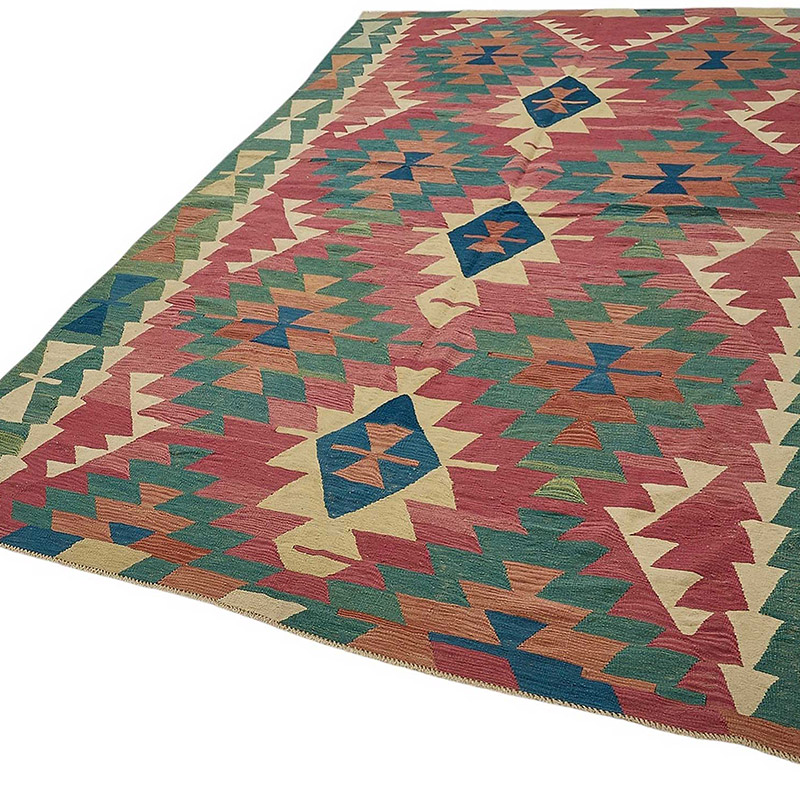 Turkish Handwoven Kilim Rug - K0092374