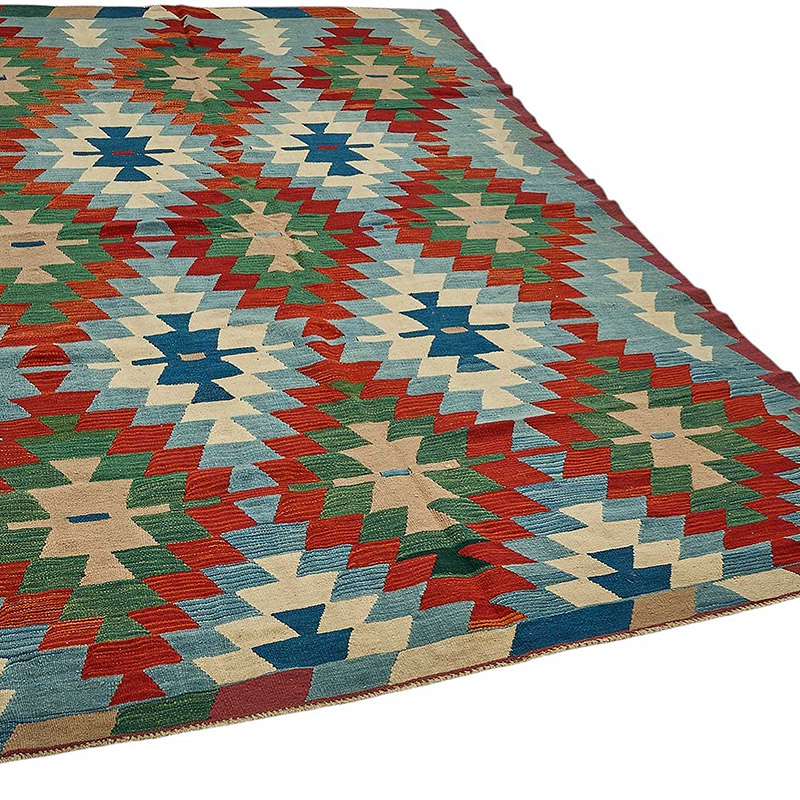 Turkish Handwoven Kilim Rug - K0092376