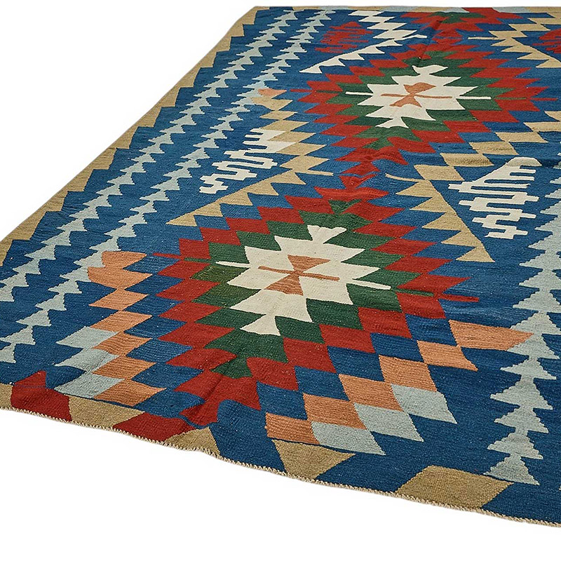 Alfombra Kilim Turca Tejida a Mano - K0092381