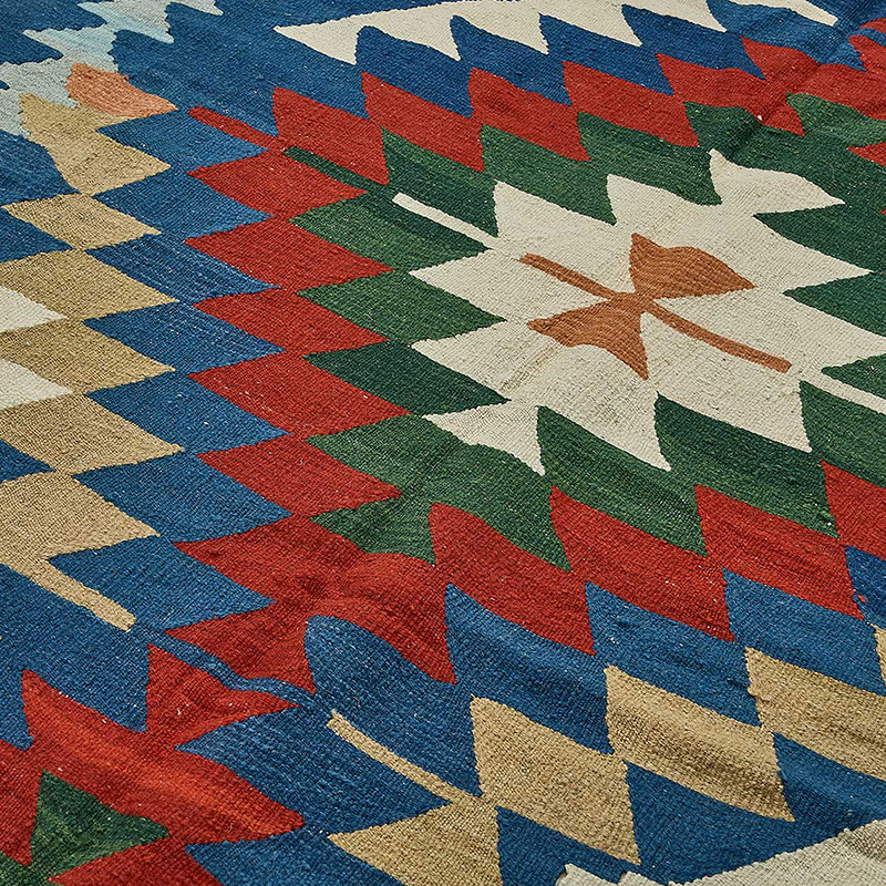 Alfombra Kilim Turca Tejida a Mano - K0092381