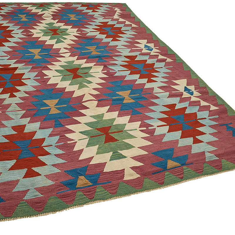Turkish Handwoven Kilim Rug - K0092386