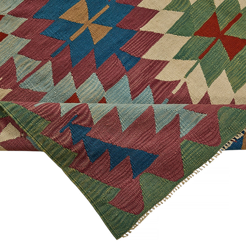 Turkish Handwoven Kilim Rug - K0092386
