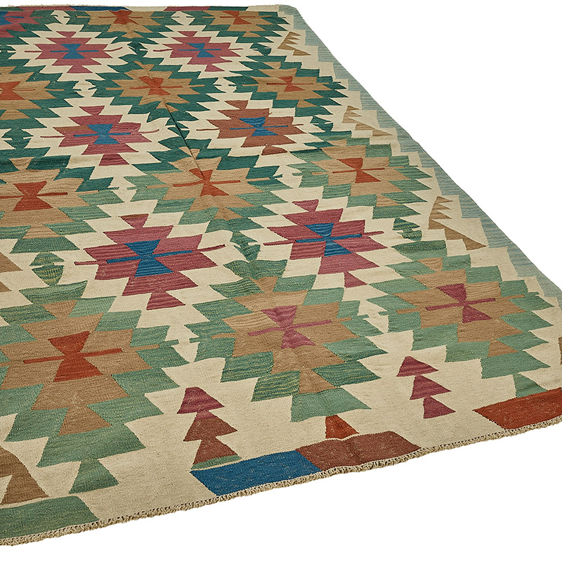 Turkish Handwoven Kilim Rug - K0092387