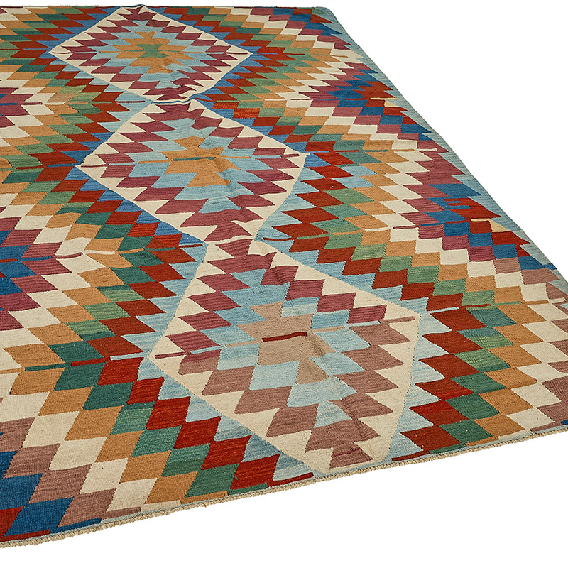 Turkish Handwoven Kilim Rug - K0092389