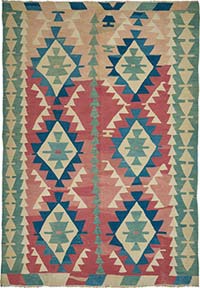 Alfombra Kilim Turca Tejida a Mano