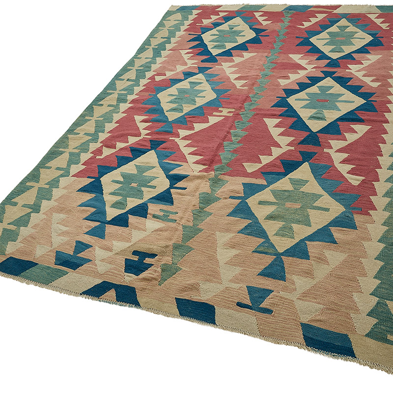 Turkish Handwoven Kilim Rug - K0092391