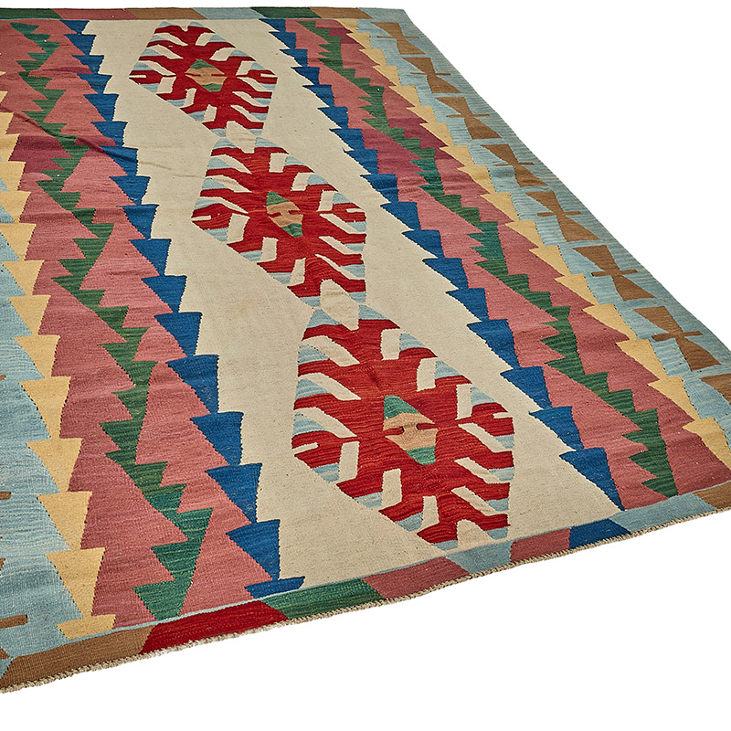 Turkish Handwoven Kilim Rug - K0092396