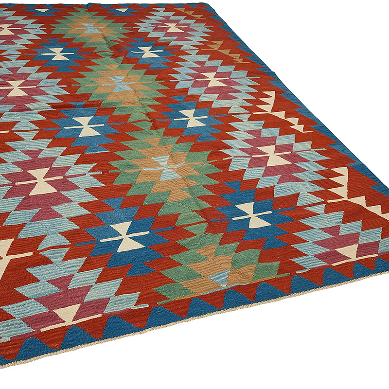 Turkish Handwoven Kilim Rug - K0092399