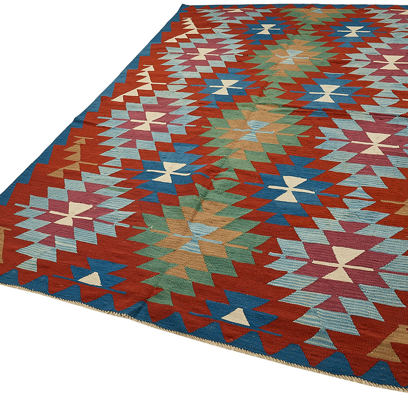 Turkish Handwoven Kilim Rug - K0092399