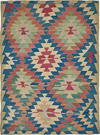 Turkish Handwoven Kilim Rug