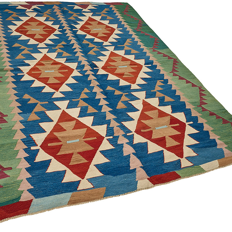 Turkish Handwoven Kilim Rug - K0092402