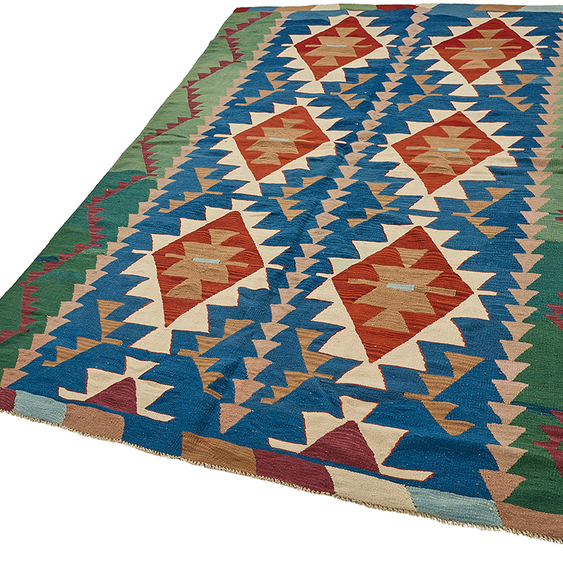 Turkish Handwoven Kilim Rug - K0092402