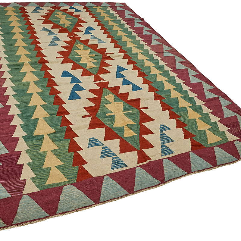 Turkish Handwoven Kilim Rug - K0092408
