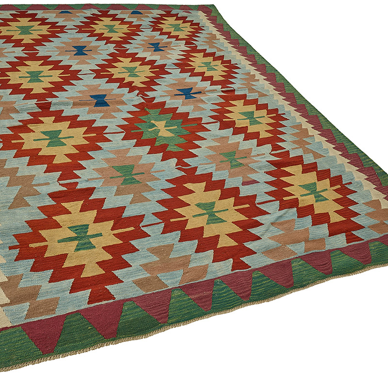Turkish Handwoven Kilim Rug - K0092412