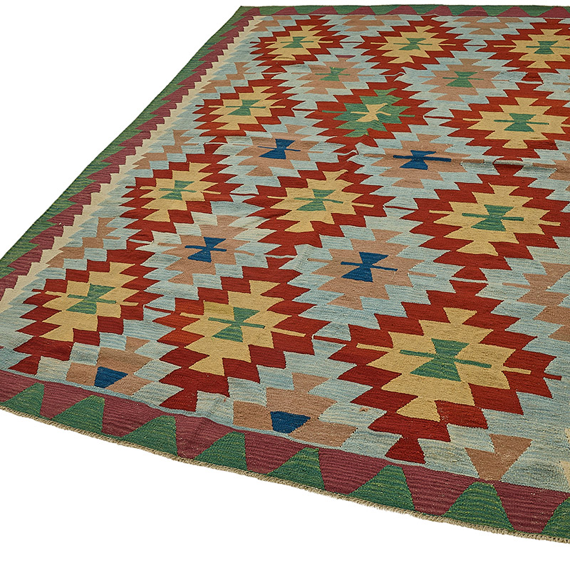Turkish Handwoven Kilim Rug - K0092412