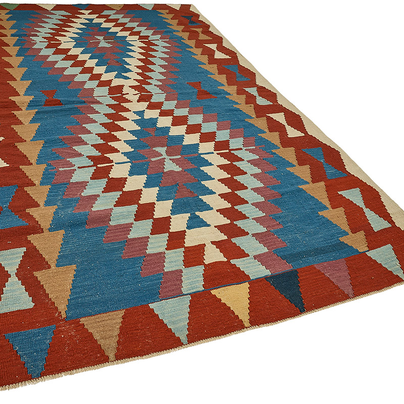 Turkish Handwoven Kilim Rug - K0092413