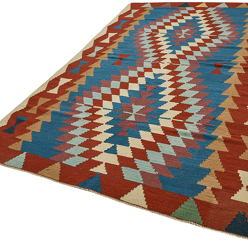 Turkish Handwoven Kilim Rug - K0092413