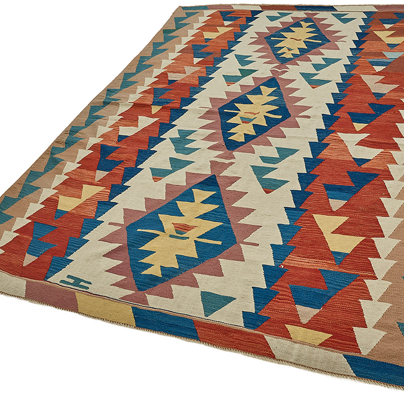 Turkish Handwoven Kilim Rug - K0092418
