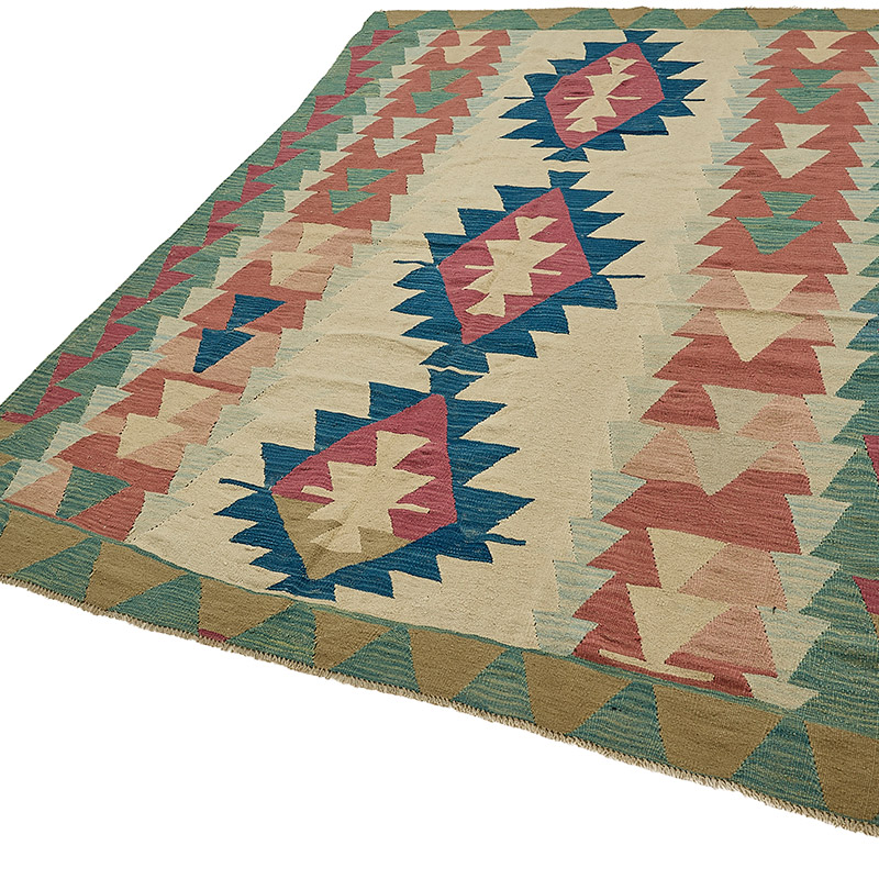 Turkish Handwoven Kilim Rug - K0092422