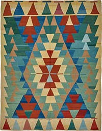 Alfombra Kilim Turca Tejida a Mano