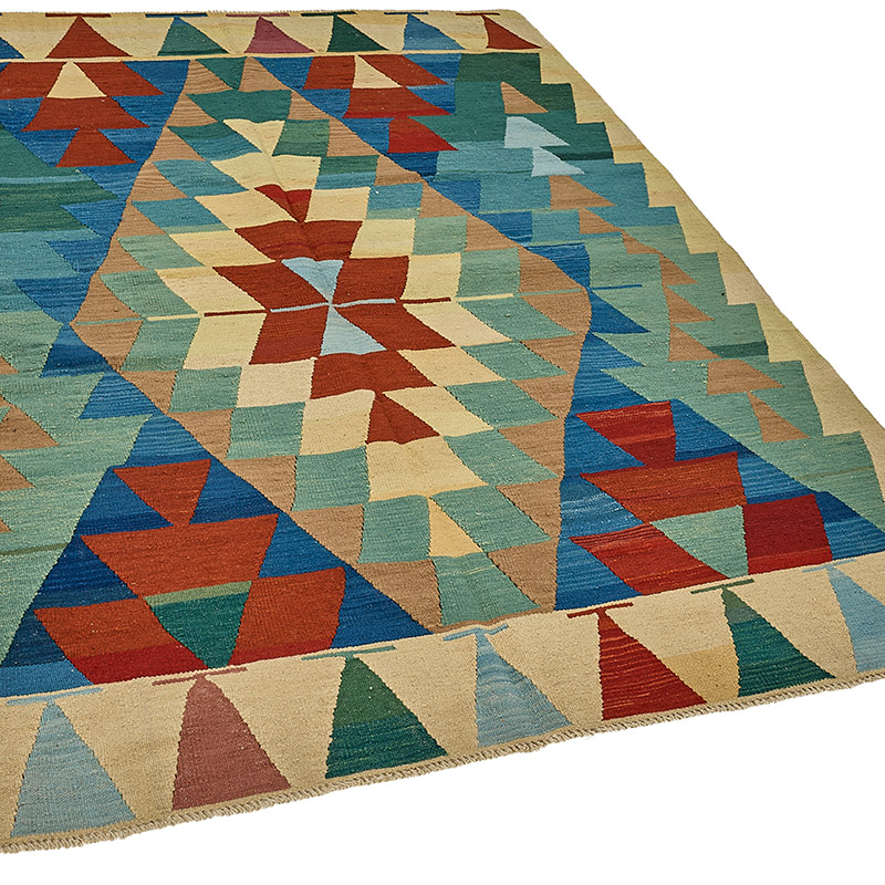 Alfombra Kilim Turca Tejida a Mano - K0092435