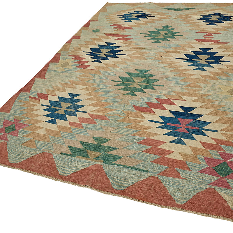 Turkish Handwoven Kilim Rug - K0092436