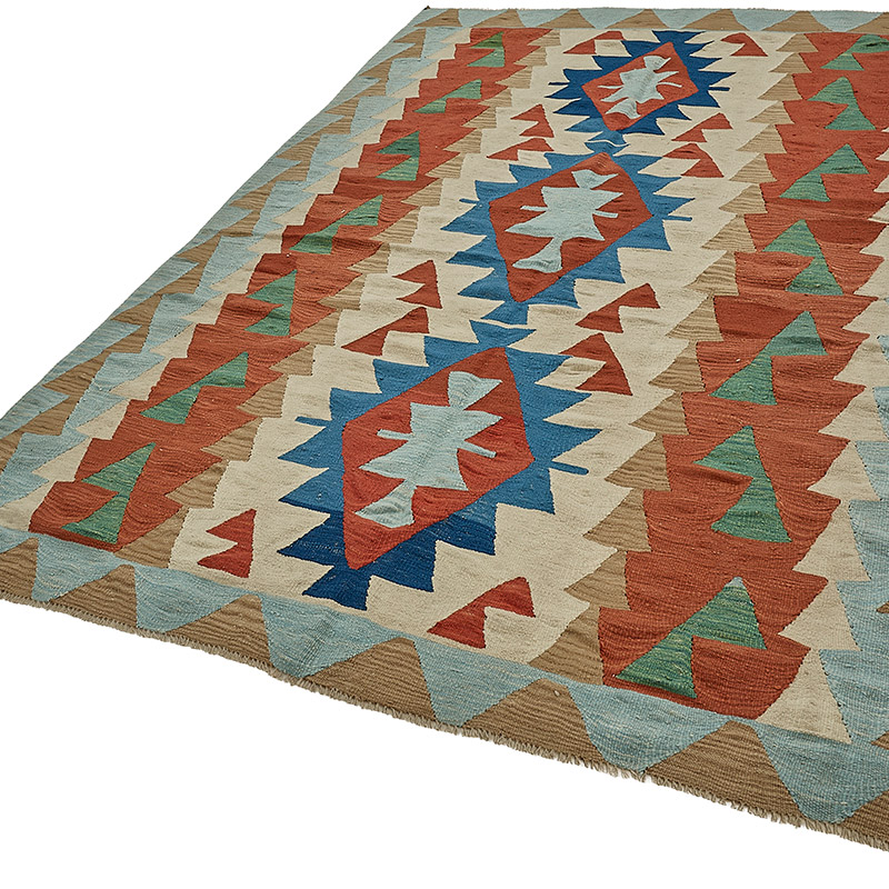 Turkish Handwoven Kilim Rug - K0092439