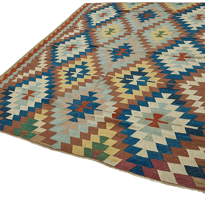 Turkish Handwoven Kilim Rug - K0092442