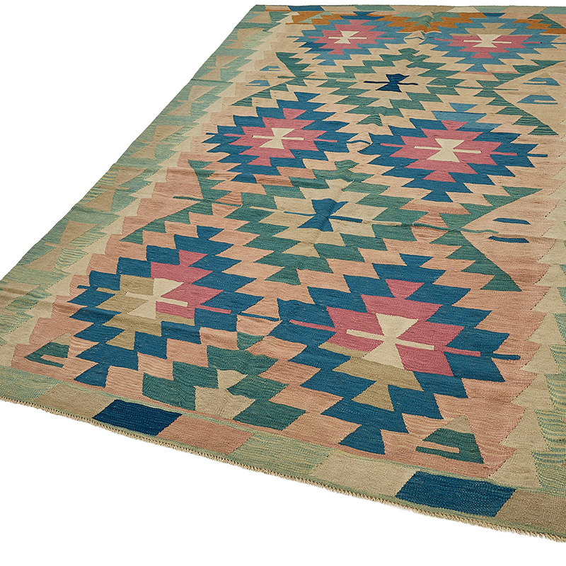 Turkish Handwoven Kilim Rug - K0092446