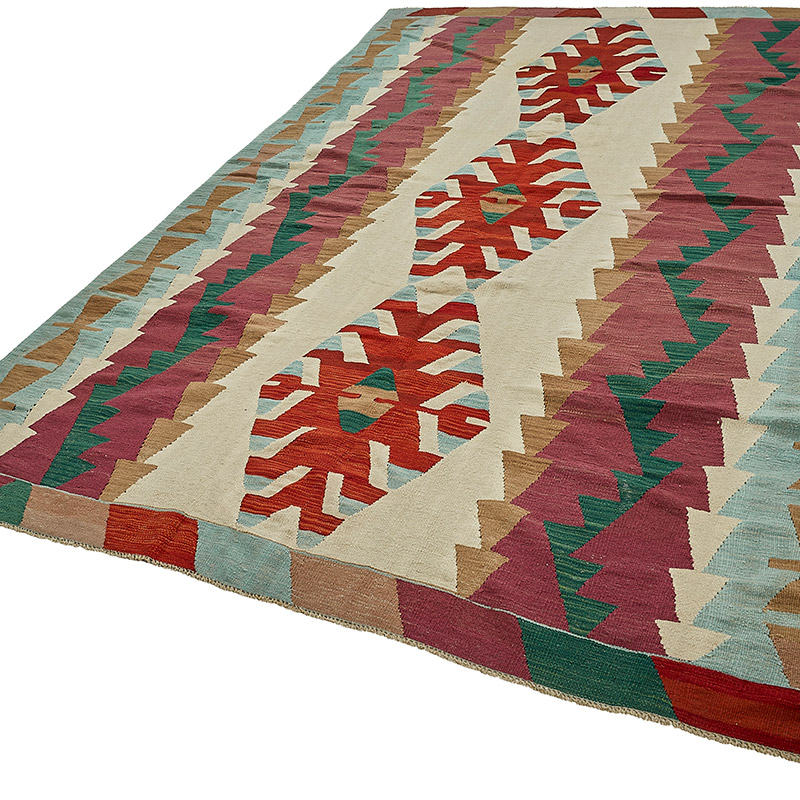 Turkish Handwoven Kilim Rug - K0092456