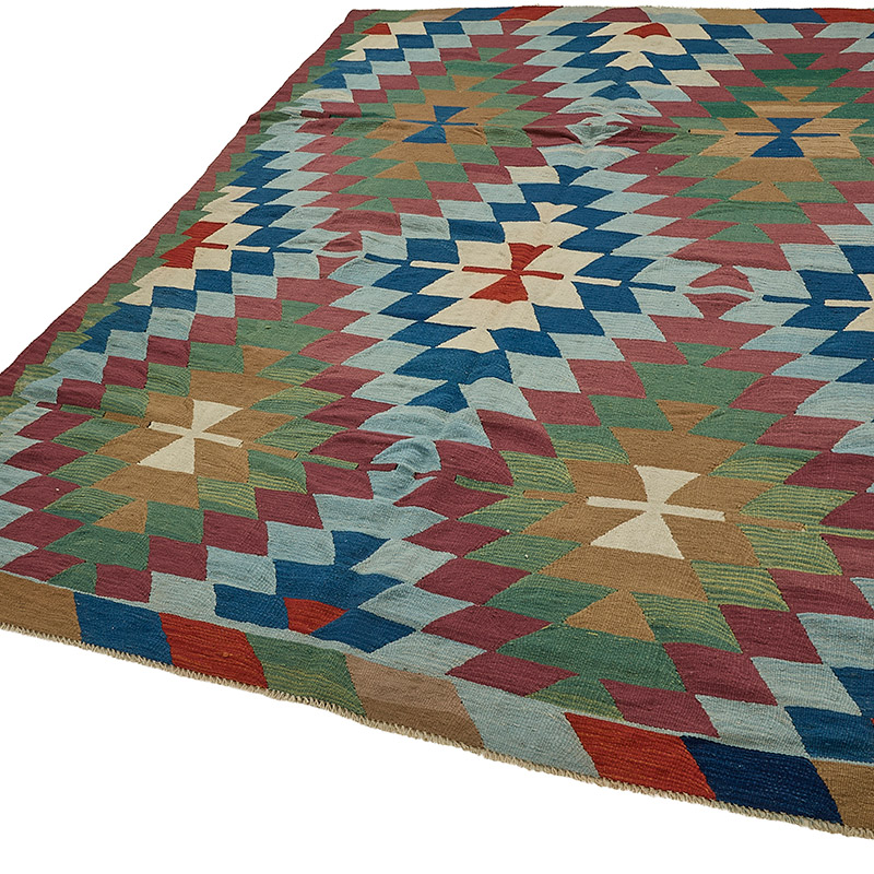 Turkish Handwoven Kilim Rug - K0092459