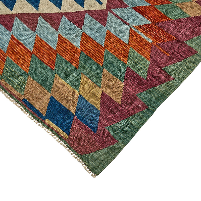 Alfombra Kilim Turca Tejida a Mano - K0092461