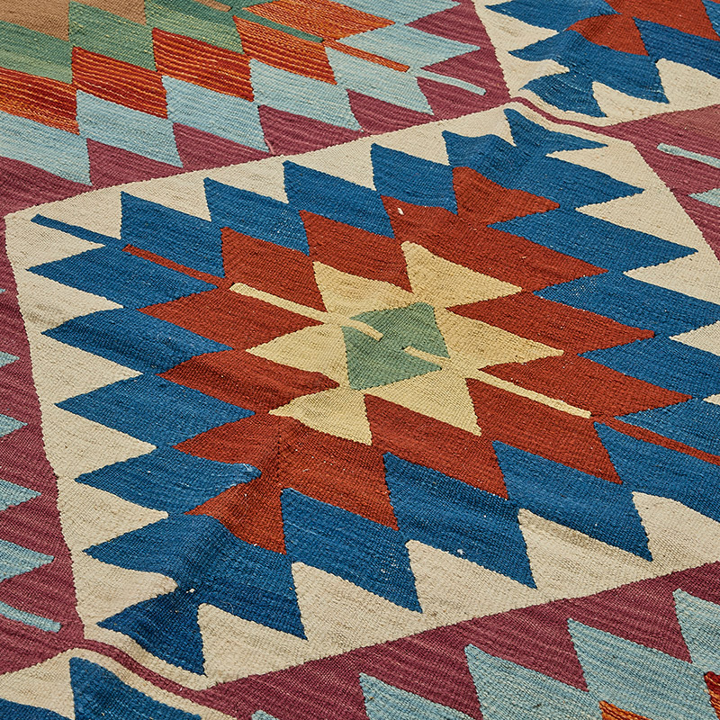 Alfombra Kilim Turca Tejida a Mano - K0092461