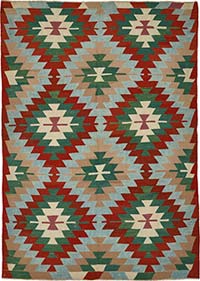 Turkish Handwoven Kilim Rug
