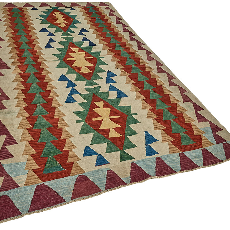 Turkish Handwoven Kilim Rug - K0092471