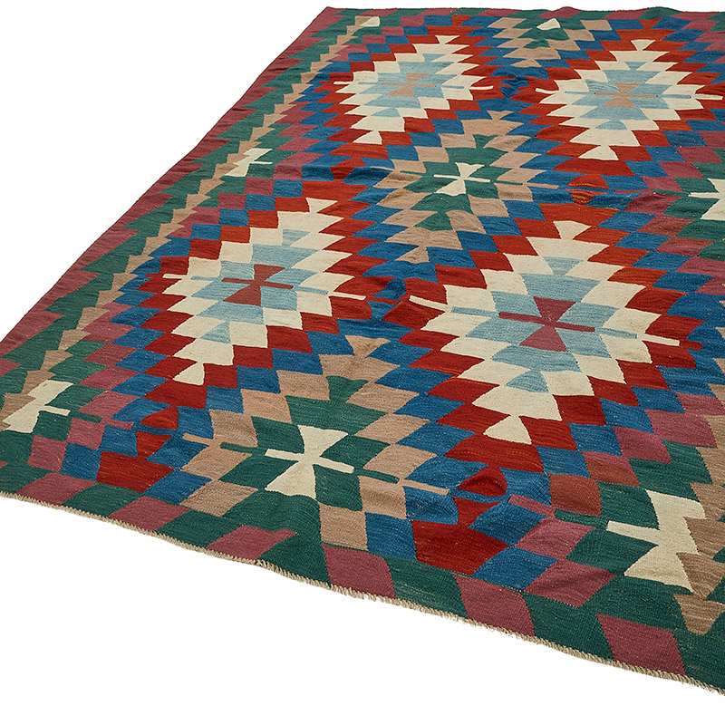 Turkish Handwoven Kilim Rug - K0092476
