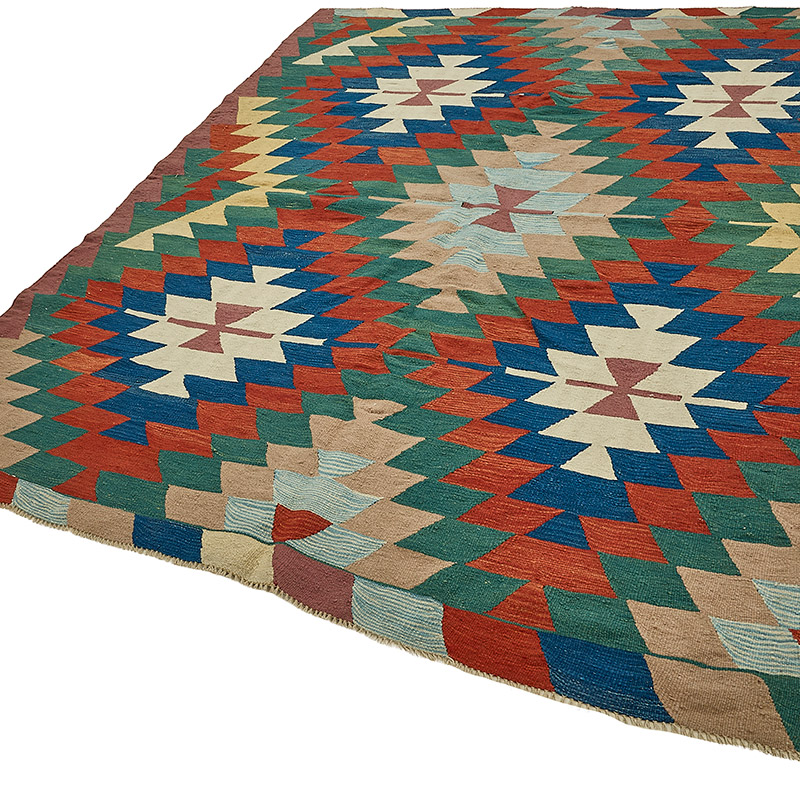 Turkish Handwoven Kilim Rug - K0092477
