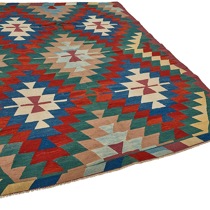 Alfombra Kilim Turca Tejida a Mano - K0092487